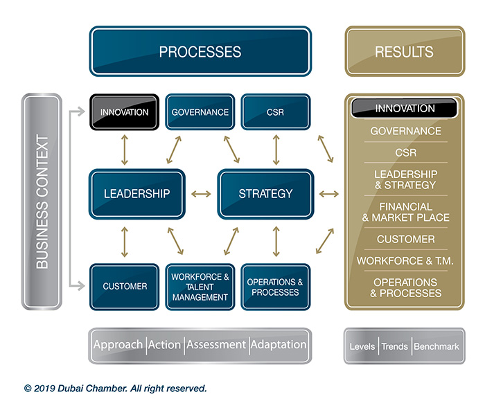 The Innovation criteria in the MRM Business Award Model